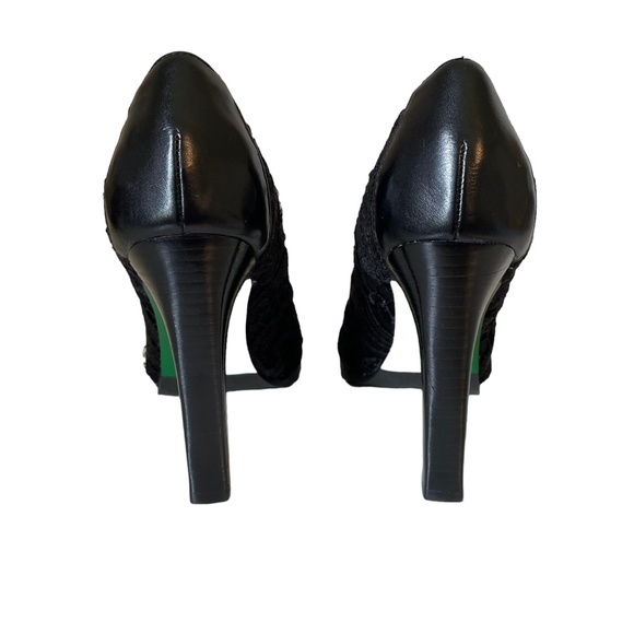 Lisa for Donald Pilner Rawna High Heels in Black Textured Fabric NWOT Size 6.5 - Picture 5 of 9